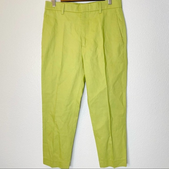 Sofie D'Hoore Piccolo High Waist Straight Cropped Pant Green - Picture 1 of 10